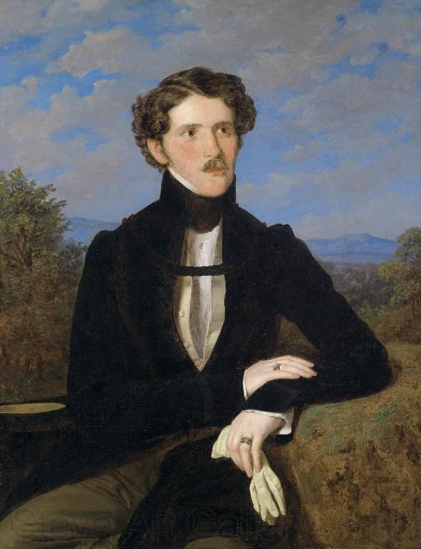Ferdinand Georg Waldmuller Portrait of Edward Silberstein Spain oil painting art